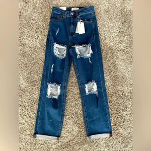 Cara Vera High Rise Slim Straight Fit Jeans, Size 1, NWT